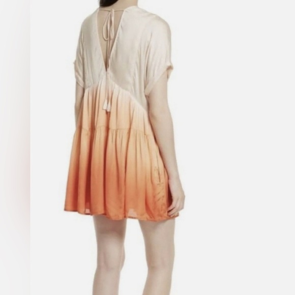 Free People Sun Up Ombré Mini Dress - Size S - Picture 3 of 4